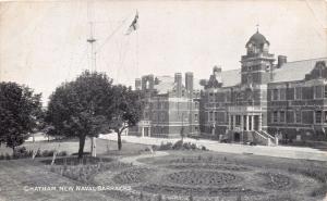 CHATHAM KENT UK NEW NAVAL BARRACKS POSTCARD 1094 PSTMK