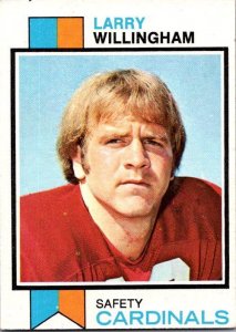 1973 Topps Football Card Larry Willingham St Louis Cardinals sk2586