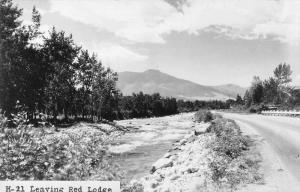 Red Lodge Montana Road Scenic View Real Photo Vintage Postcard JD933433 