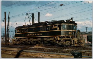 New Haven 352 Transportation Passenger Train Electric Locomotives Postcard