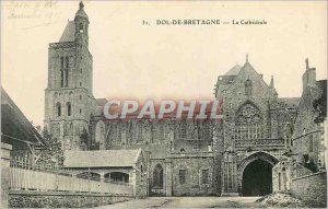 Postcard Old Dol de Bretagne La Cathedrale