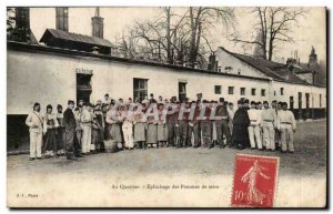 Old Postcard Peeling the potatoes district (militaria cooks kitchen)