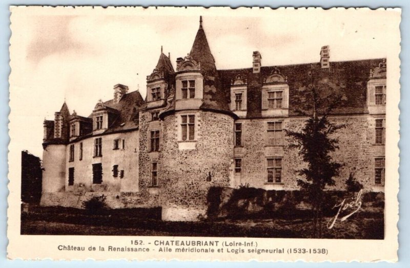 Chateaubriant Chateau Aile Meridionale et Logis Seigneurial FRANCE Postcard