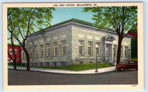 2 Postcards BELLEFONTE, Pennsylvania PA ~ Post Office TITAN METAL PLANT c1940s