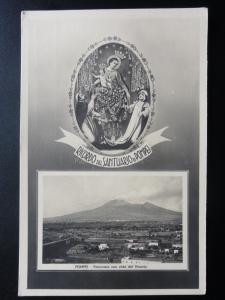Italy: Ricordo Del Santuario di POMPEI Versuvio - Old Real Photograph Postcard