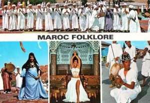 Maroc Moroccon Fashion Folklore Dance Costume Fashion Postcard