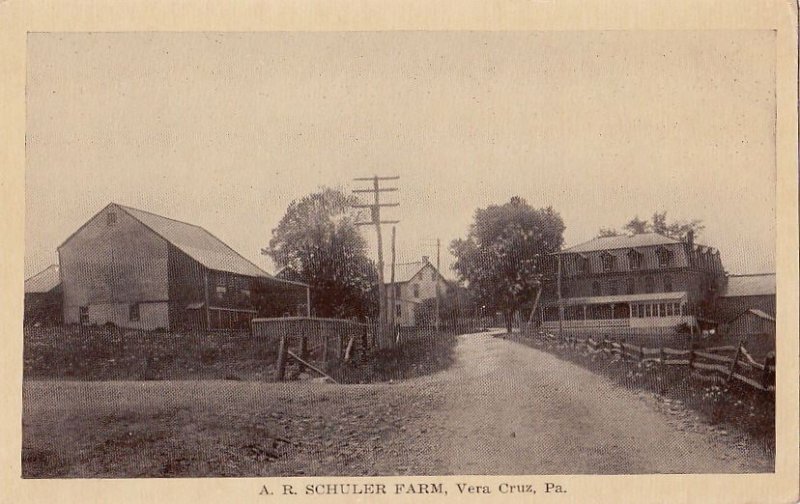 Postcard AR Schüler Farm Vera Cruz PA