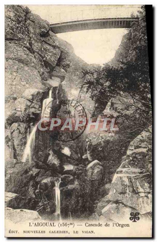 Old Postcard L & # 39Aigoual Cascade From & # 39Orgon