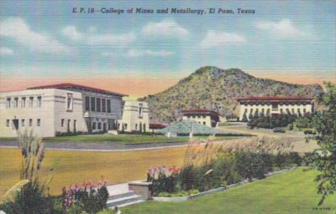 Texas El Paso College Of Mines and Metallurgy 1946 Curteich