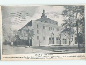 Divided-Back CHURCH SCENE Canton Ohio OH A9985