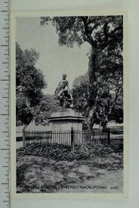 C.1910 Football Statue, University of California Vintage Postcard P53