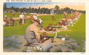 Rifle Practice, US Army Camps World War II, WW II Military Unused 
