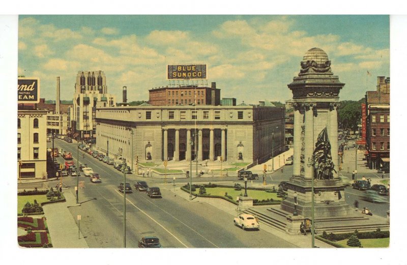 NY - Syracuse. Clinton Square Street Scene ca 1950's