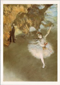 Edgar Degas Artist The Star or Dancer On The Stage Art Reproduction Postcard H27