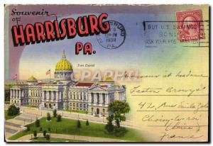 Old Postcard Booklet Postcard AncienneSouvenir Of Harrisburg Pa