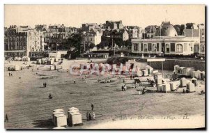 Old Postcard Dinard The Beach