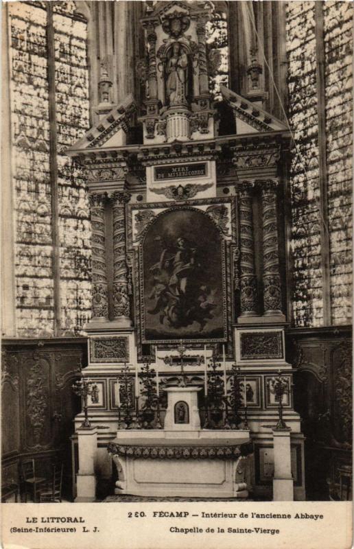 CPA FÉCAMP-Interieur de l'ancienne Abbaye Chapelle de la Ste-Vierge (269692)