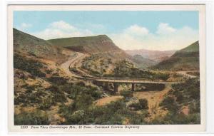 Carlsbad Cavern Highway Pass Guadalupe Mountains New Mexico postcard