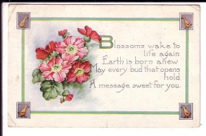 Spring Poem, Red Flowers, Used Hartford Connecticut