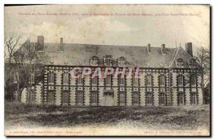 Old Postcard Chateau of Two Lovers After the destruction of the Prioress of T...