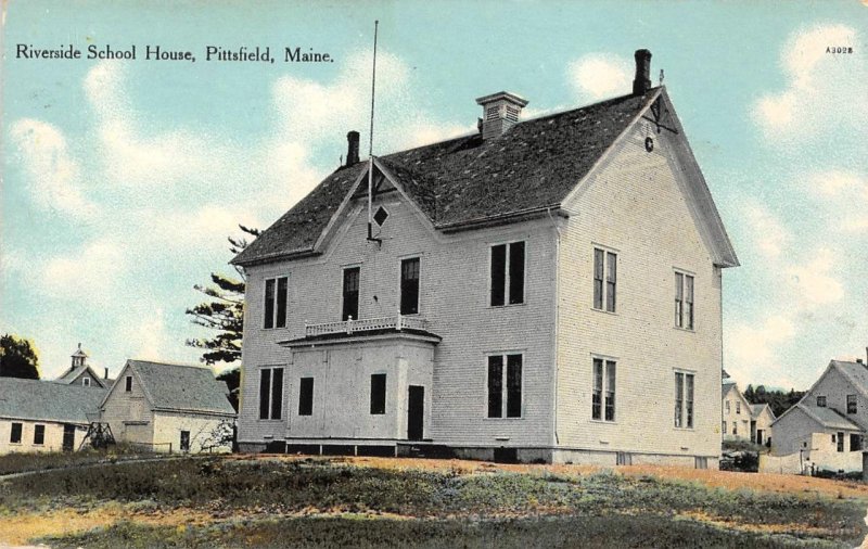 Riverside School House, Pittsfield, Maine Somerset County 1948