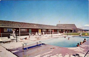 Ocean Shores, WA Washington OCEAN SHORES RESORT Roadside Motel & Pool Postcard