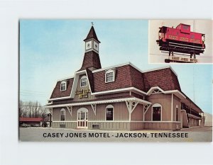 Postcard Casey Jones Motel Jackson Tennessee USA