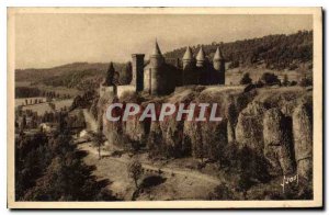 Postcard Old Saint Flour Cantal Around the picturesque castle of Saillans