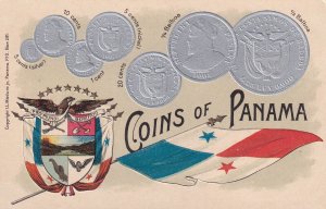 Coins of Panama Post Card unused (57673)