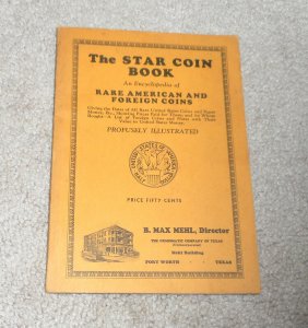 Vintage Star Coin Book Encyclopedia Rare Coins 36th Edition B Max Mehl Book (M7)