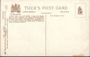 Hudson River NY On Board Steamer Ship Deck View TUCK c1910 Postcard