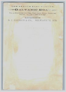 1880s-90s B.J. Johnson Galvanic Soap Milwaukee, WI #6P
