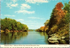 VINTAGE CONTINENTAL SIZE POSTCARD DELAWARE WATER GAP NATIONAL RECREATION AREA