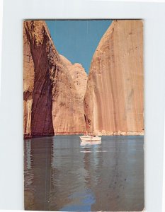 Postcard Boat in Lake Powell Colorado River Arizona-Utah USA