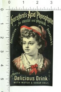 1870's-80's Horsford's Acid Phosphate Quack Medicine Index On Back P104