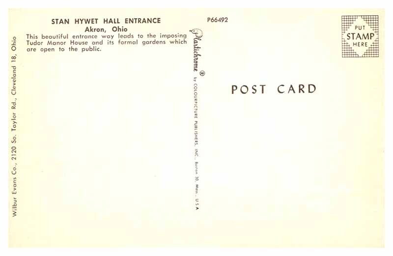 Postcard HOUSE SCENE Akron Ohio OH AS3871