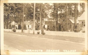 Yarmouth Massachusetts MA Cape Cod Seaside Village Vintage Real Photo Postcard
