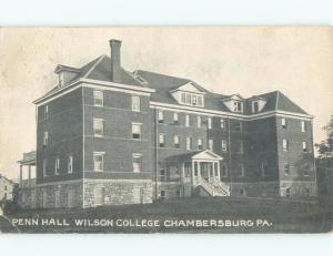 Divided-Back Wilson College - Chambersburg Pennsylvania PA E2028