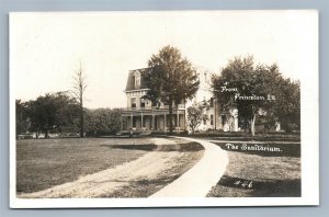 PRINCETON IL SANITARIUM ANTIQUE REAL PHOTO POSTCARD RPPC