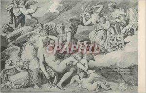 Old Postcard Fontainebleau Palace Adonis dying in the hands of Graces