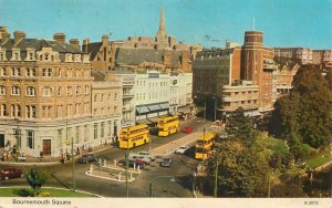 UK England Bournemouth Square double decker bus 1970