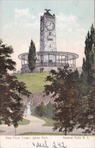 Rhode Island Central Falls New Clock Tower Jenks Park 1908