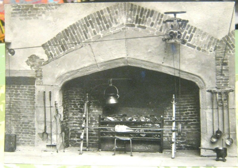 England Middlesex Hampton Court Palace Model of Tudor Fireplace - unposted marke