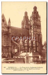 Old Postcard Tours Tours of the Cathedral St Gatien