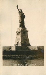 Postcard RPPC Photo New York Harbor Statue of Liberty #881 22-13918