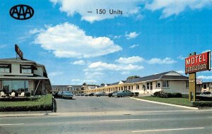 LAURIER, Quebec Canada  MOTEL L'ABITATION  Roadside  c1970's Chrome Postcard