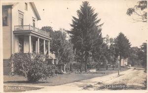 E82/ Clarington Ohio RPPC Postcard Monroe Co c1910 Front Street Homes 14