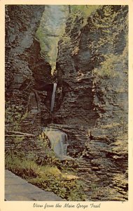 Cavern Cascade Minnehaha Falls - Watkins Glen, New York NY