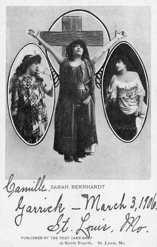 Sarah Bernhardt Actress Vintage Postcard AA14330