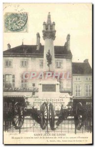 Old Postcard Saint Jean De Losne commemorative monument of the 1636 Defense a...